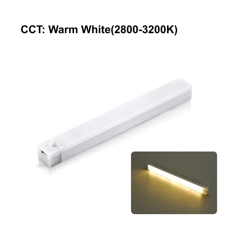 PIR Motion Sensor Light Strip — Rechargeable Magnetic Cabinet Lamp