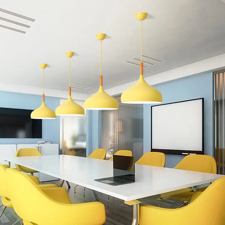 Macaron Pastel Pendant Chandelier — Aluminum Modern Ceiling Light