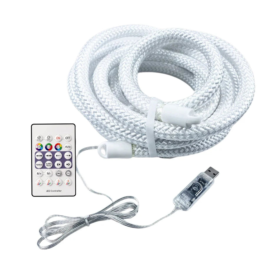 Smart RGBIC Neon Rope Light — Flexible App & Remote Controlled Tube