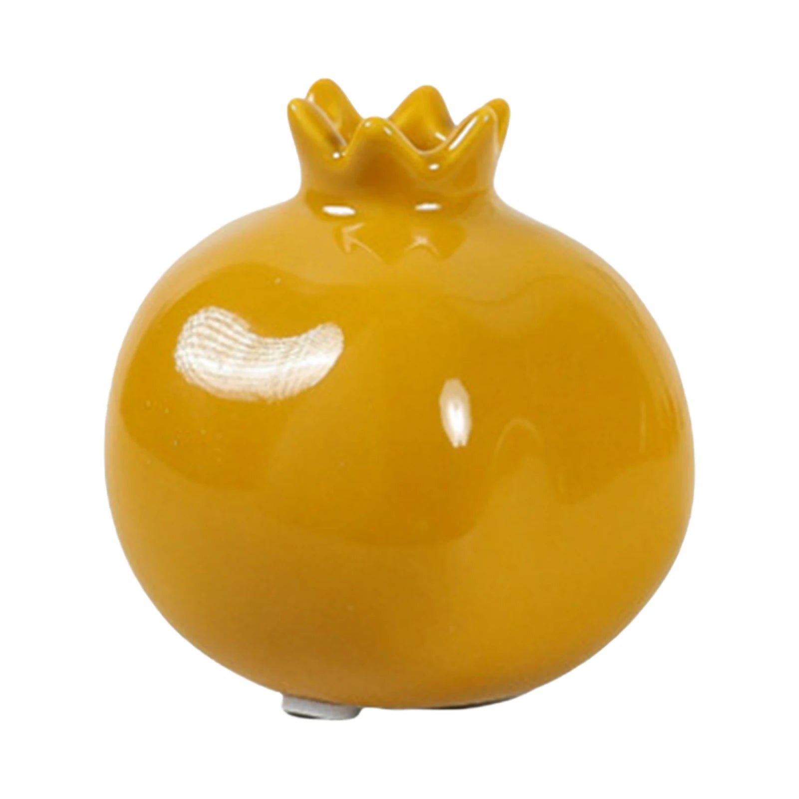 Pomegranate Porcelain Vase — Traditional Chinese-Style Desk Ornament
