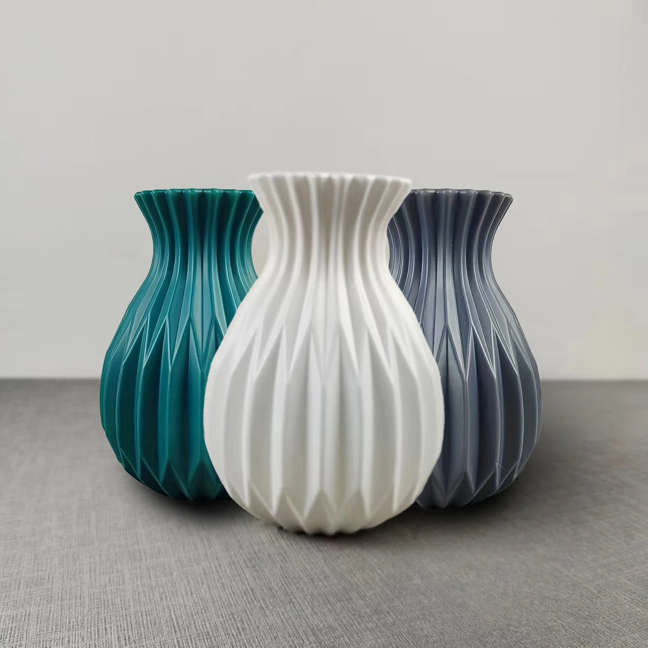 Water Cultivation Ceramic-Look Vase — Minimalist European Home Vessel