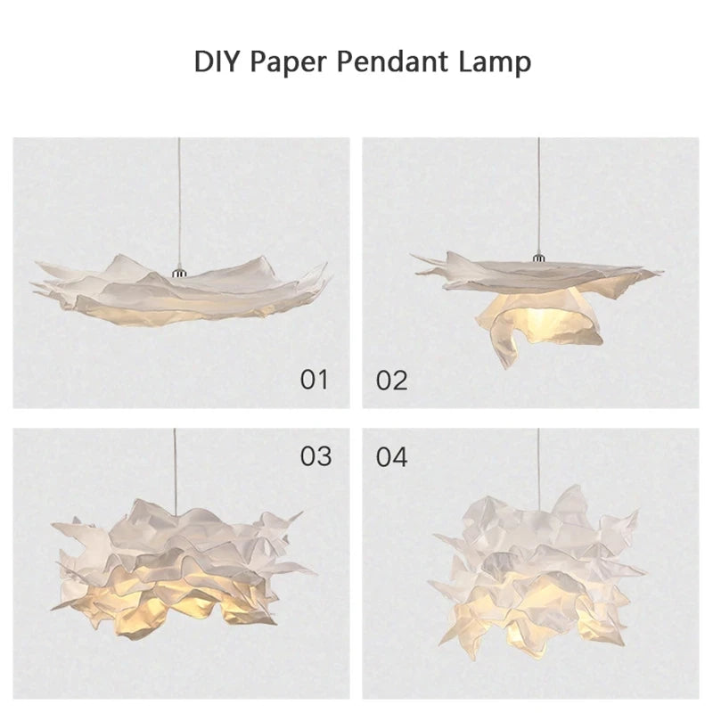 Minimalist Paper Pendant Light — DIY Sphere Chandelier