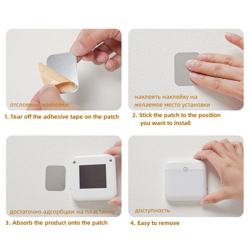 USB Rechargeable Motion Sensor Night Light — Square Wireless Cabinet Lamp