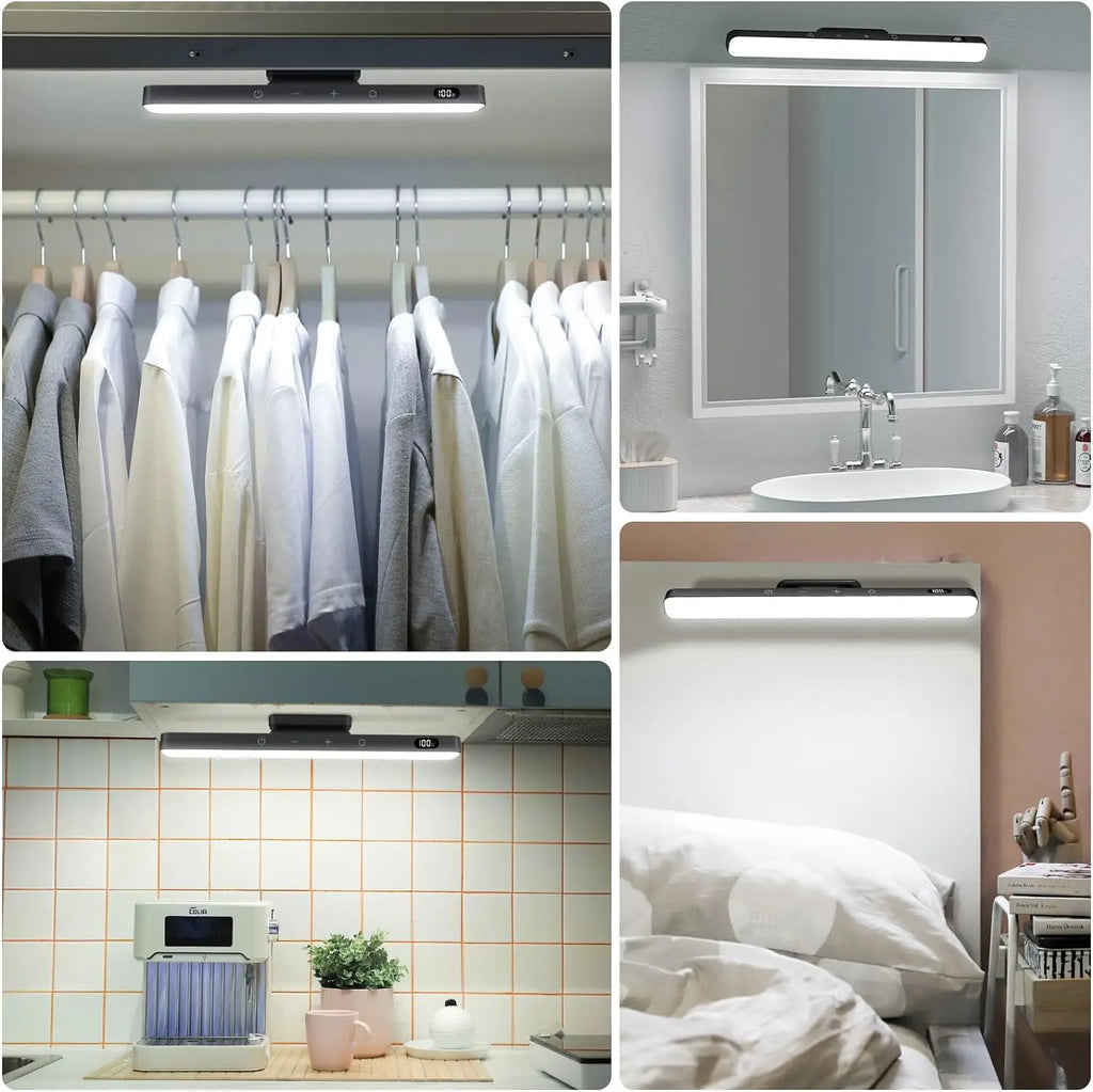 Dimmable Rechargeable Makeup Light — 3-Color Magnetic Cabinet Lamp