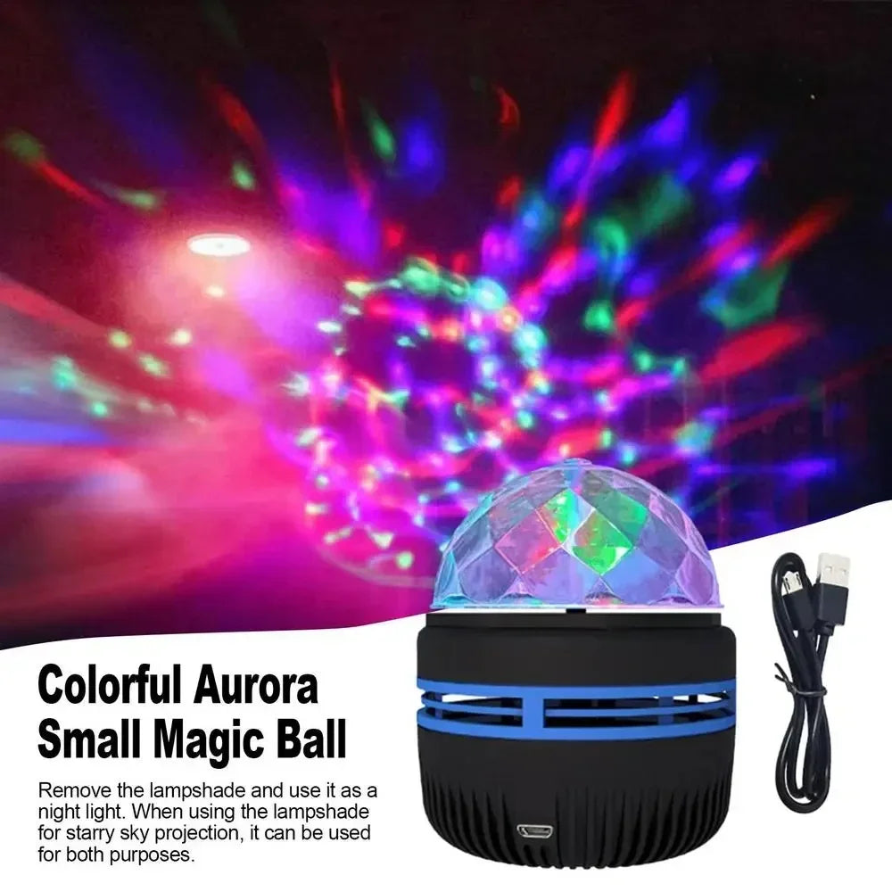 LED Galaxy Projector Night Light — Remote Control Star & Aurora Projection