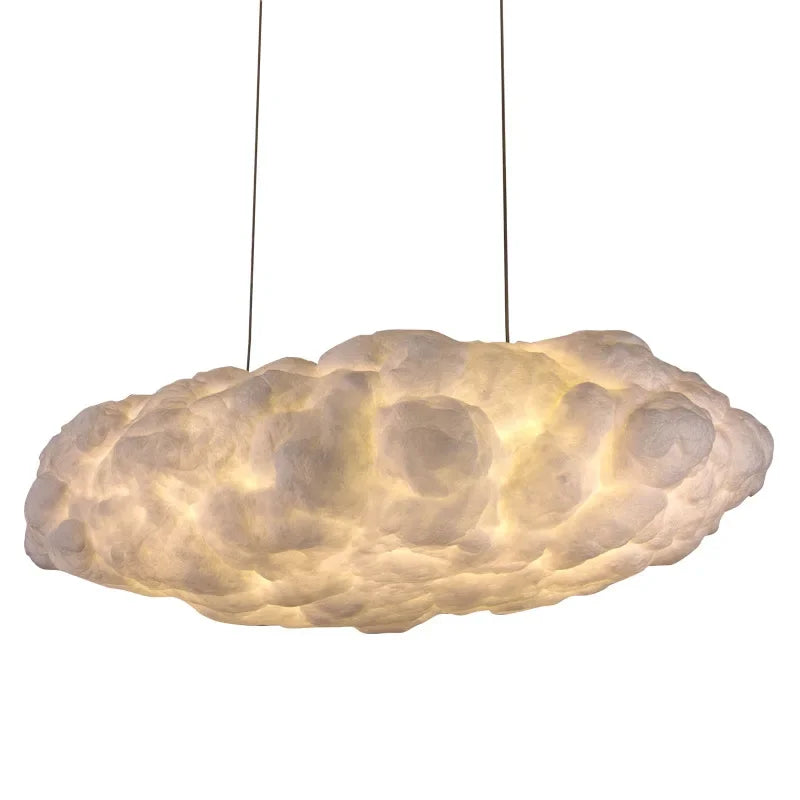 Floating Cloud Pendant Chandelier — Modern White Sculptural Ceiling Light