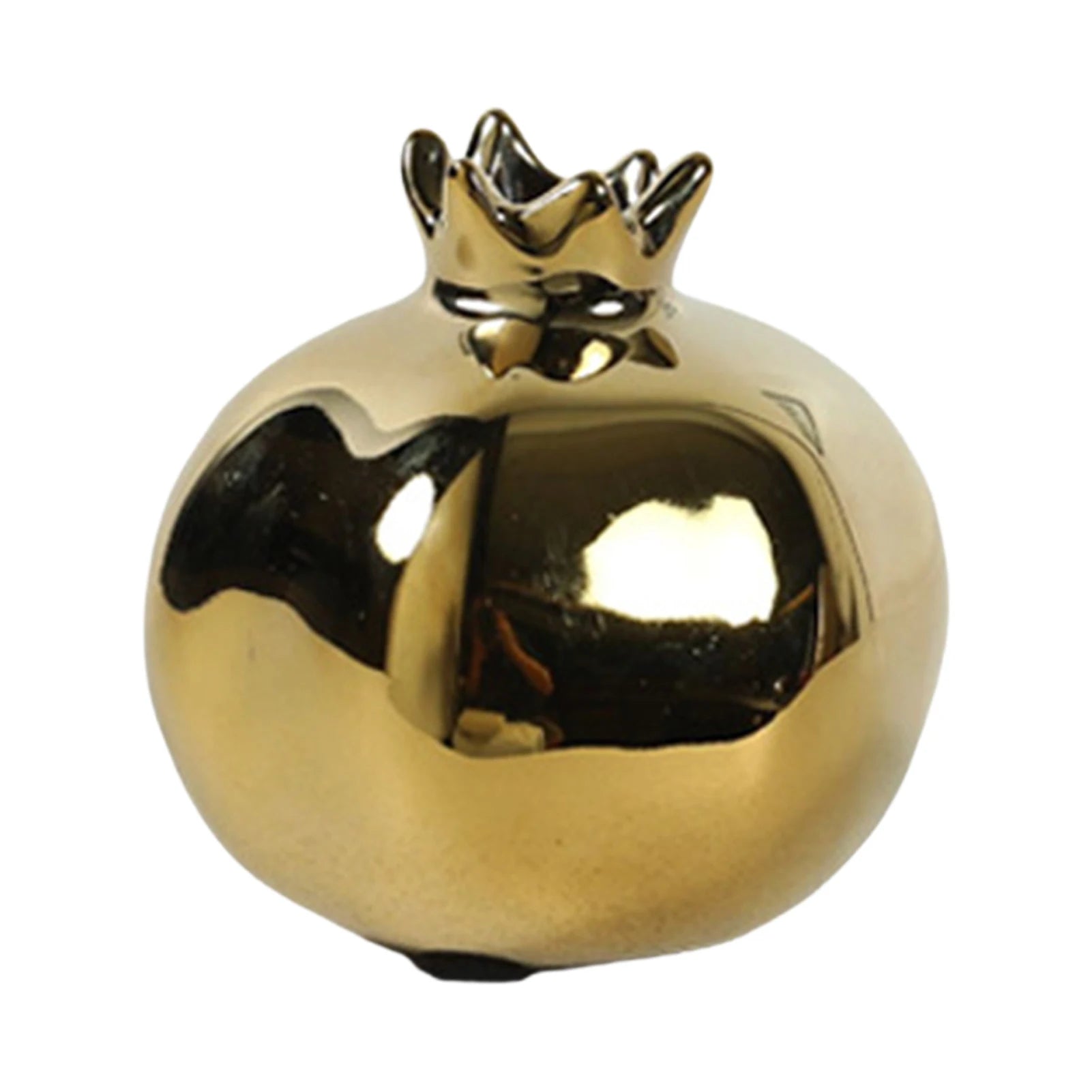 Pomegranate Porcelain Vase — Traditional Chinese-Style Desk Ornament