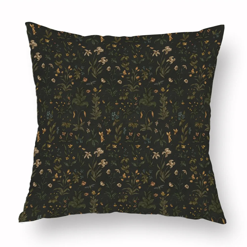 Woven Animal Print Pillow Cover — Textured Sofa & Car Cushion