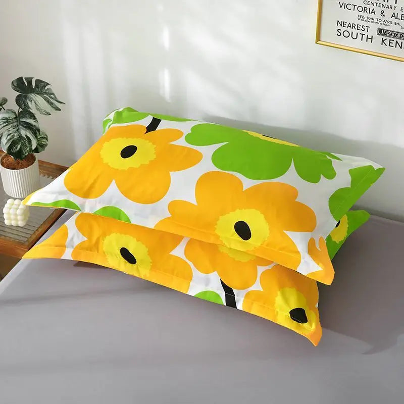 Thickened Solid Pillowcase Set — Soft Everyday Dorm & Apartment Bedding