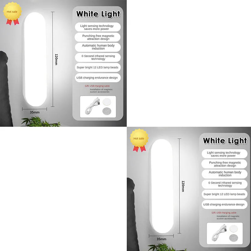 Wireless Magnetic Motion Sensor Light — LED Closet & Cabinet Lamp