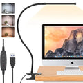 Clip-On LED Desk Lamp — Dimmable USB Reading Light with Clamp