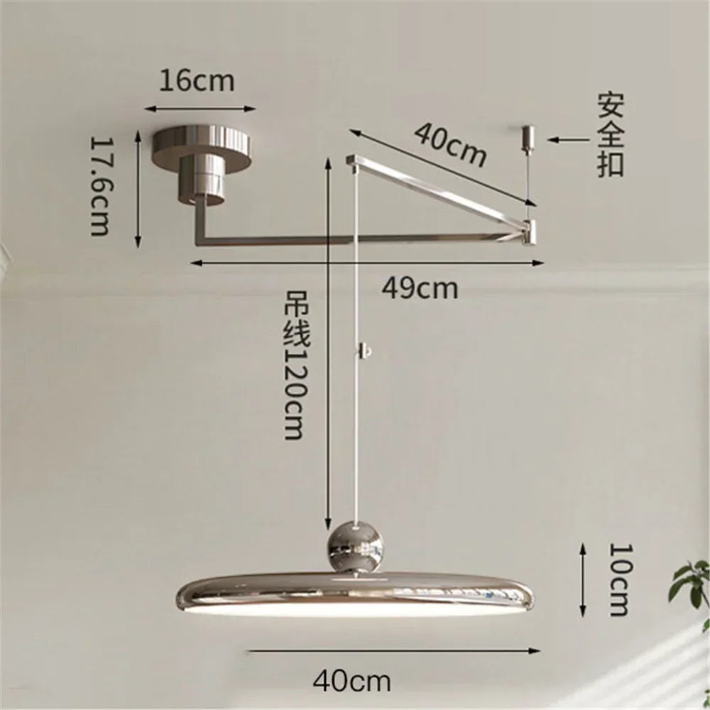 Rocker Arm LED Pendant Light — Kinetic Kitchen Bar & Dining Fixture