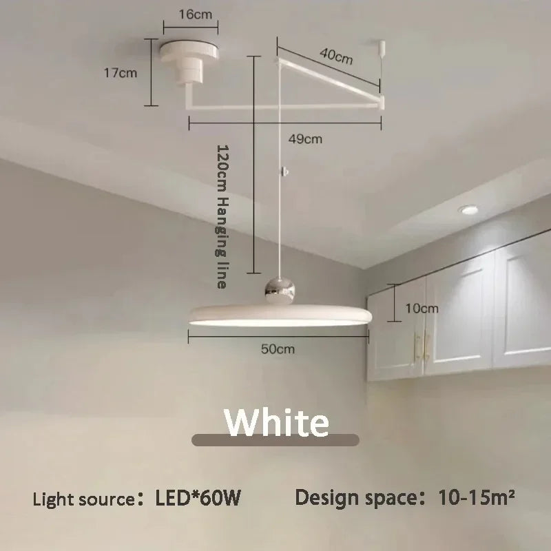 Rocker Arm LED Pendant Light — Kinetic Kitchen Bar & Dining Fixture