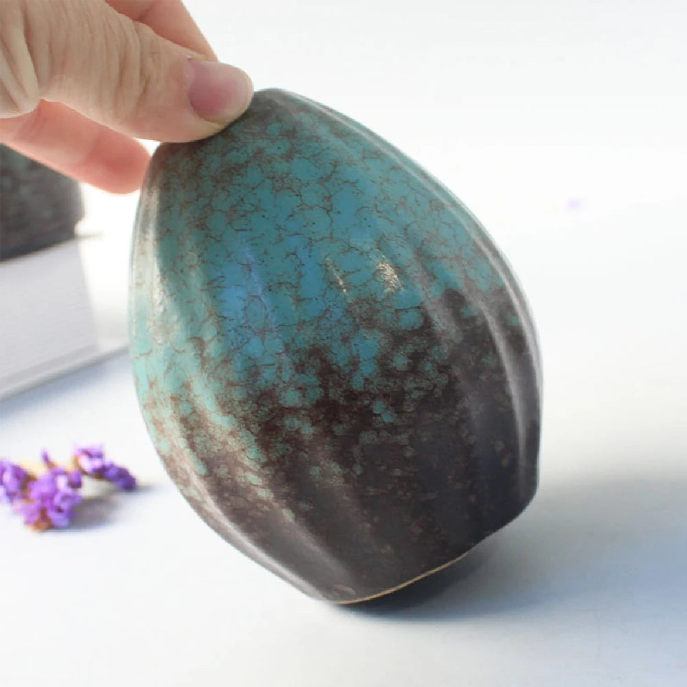 Small Japanese-Style Ceramic Bud Vase — Simple Tabletop Ornament