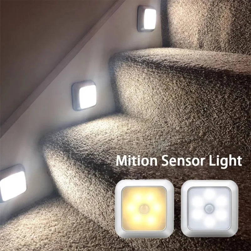 Motion Sensor Cabinet Wall Lamp — Wireless Closet & Corridor Light