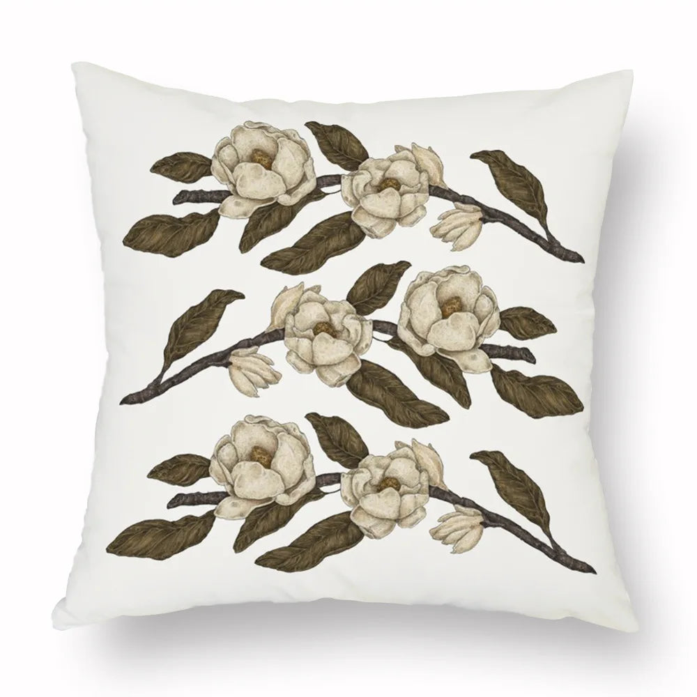 Woven Animal Print Pillow Cover — Textured Sofa & Car Cushion