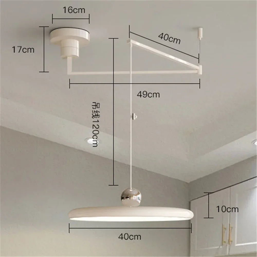 Rocker Arm LED Pendant Light — Kinetic Kitchen Bar & Dining Fixture