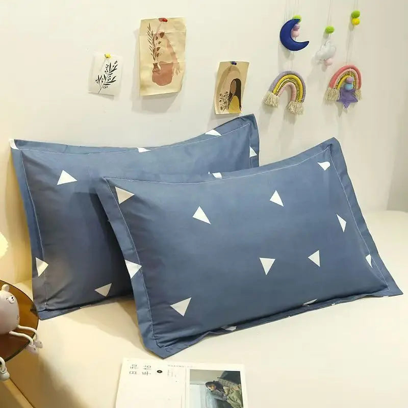 Thickened Solid Pillowcase Set — Soft Everyday Dorm & Apartment Bedding