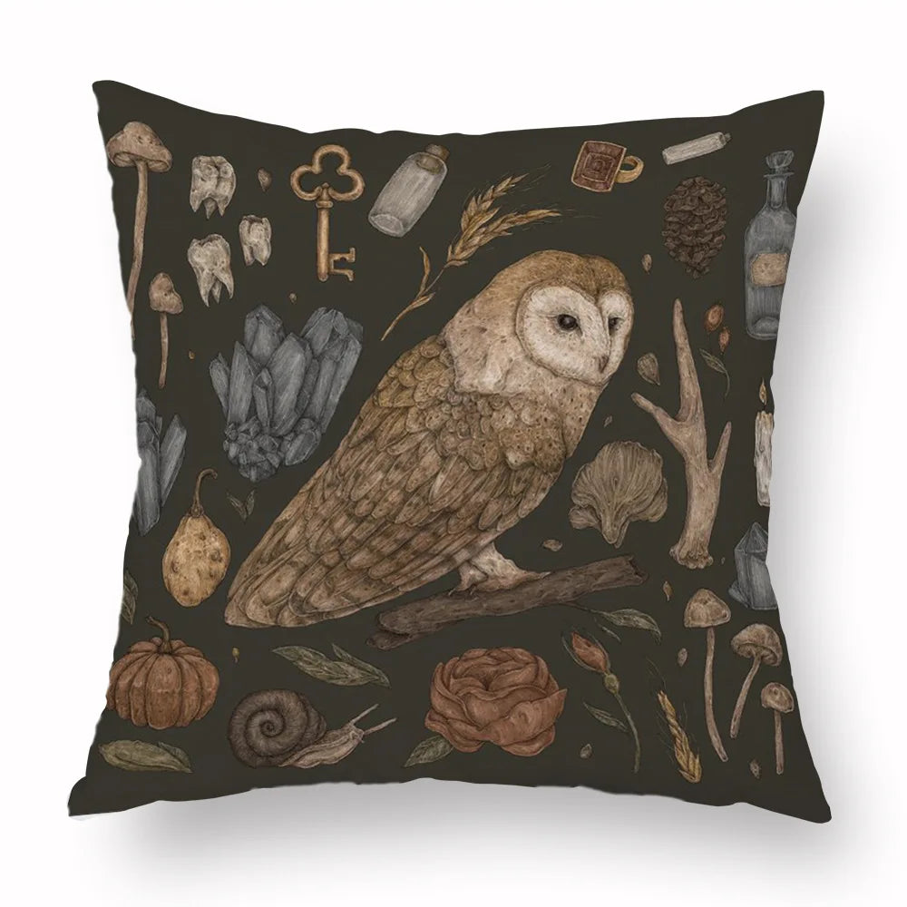 Woven Animal Print Pillow Cover — Textured Sofa & Car Cushion