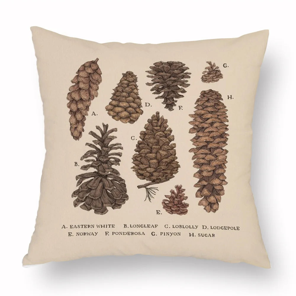 Woven Animal Print Pillow Cover — Textured Sofa & Car Cushion