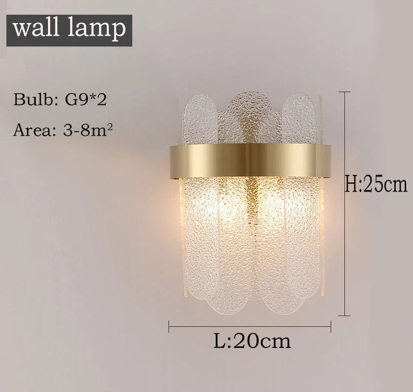 Crystal Ceiling Chandelier — Modern Art Deco Light for Bedroom & Dining Room