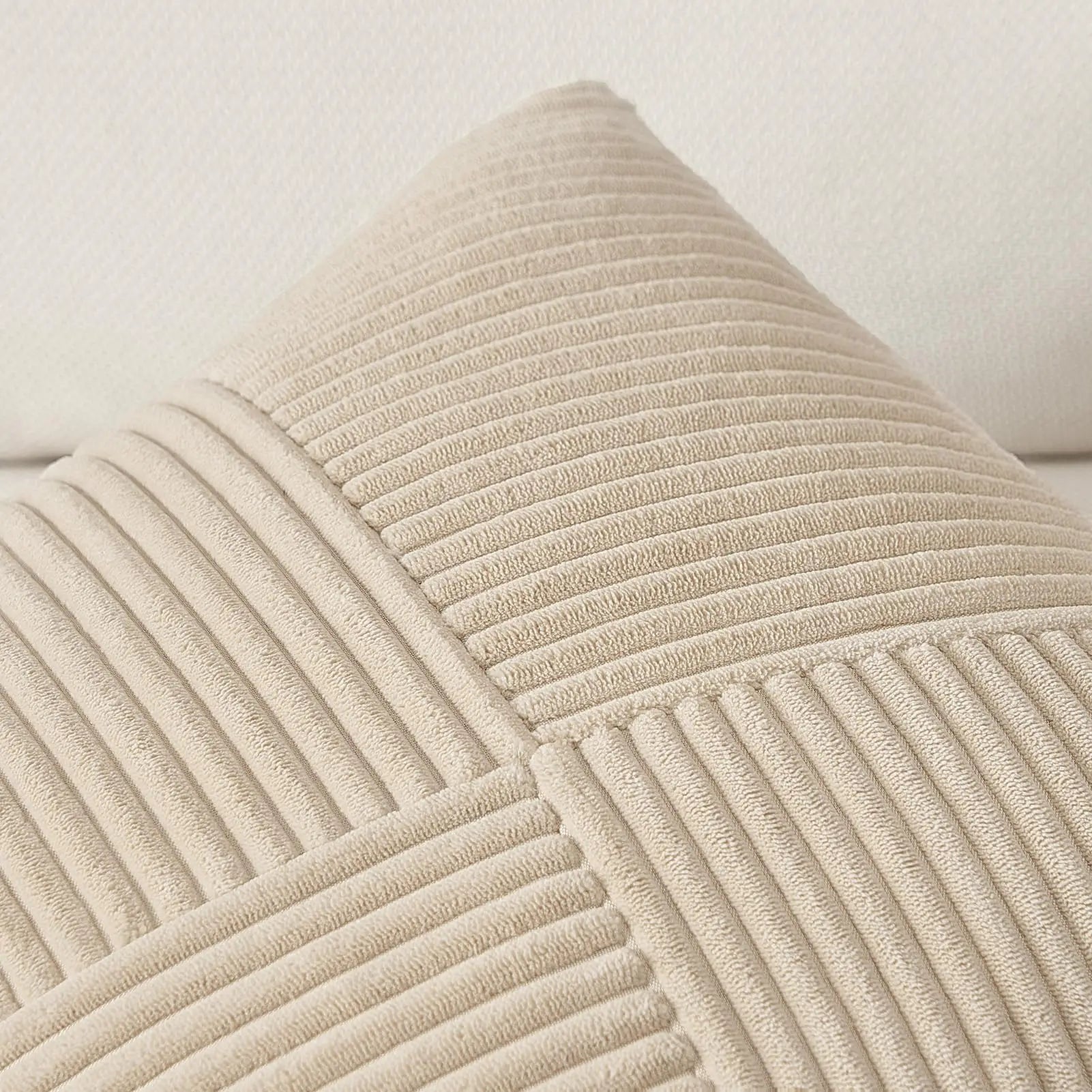 Corduroy Boho Windmill Pillow Cover — Textured Ribbed Cushion Cover