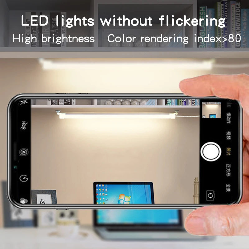Magnetic USB Under-Cabinet Light Strip — Dimmable 3-Color LED