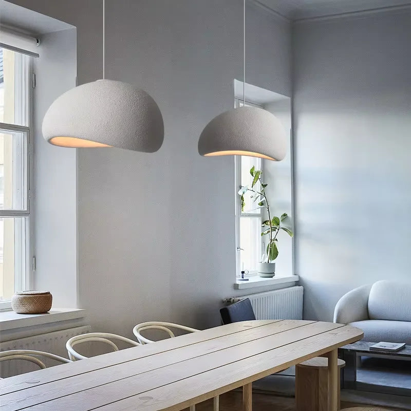 Wabi Sabi Sculptural Pendant Light — Nordic Handmade Ceiling Lamp