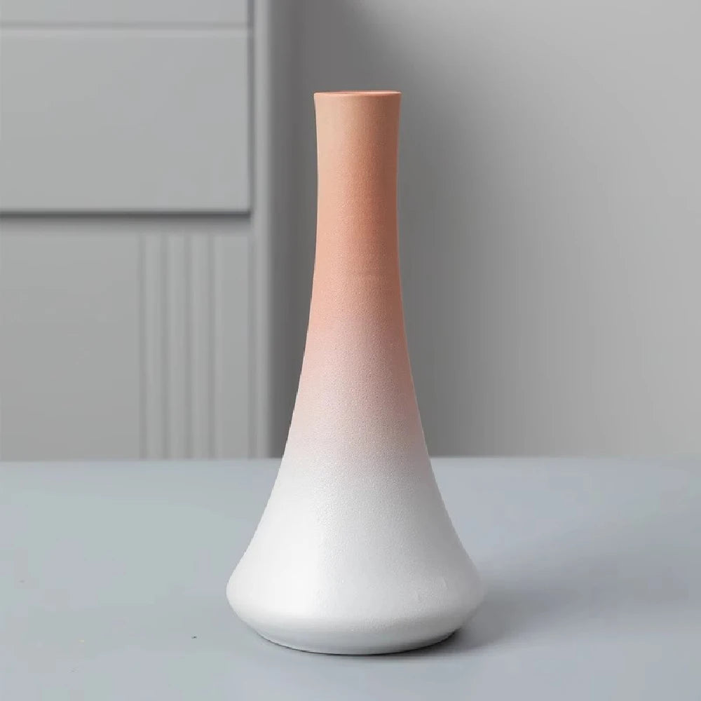 Small Japanese-Style Ceramic Bud Vase — Simple Tabletop Ornament