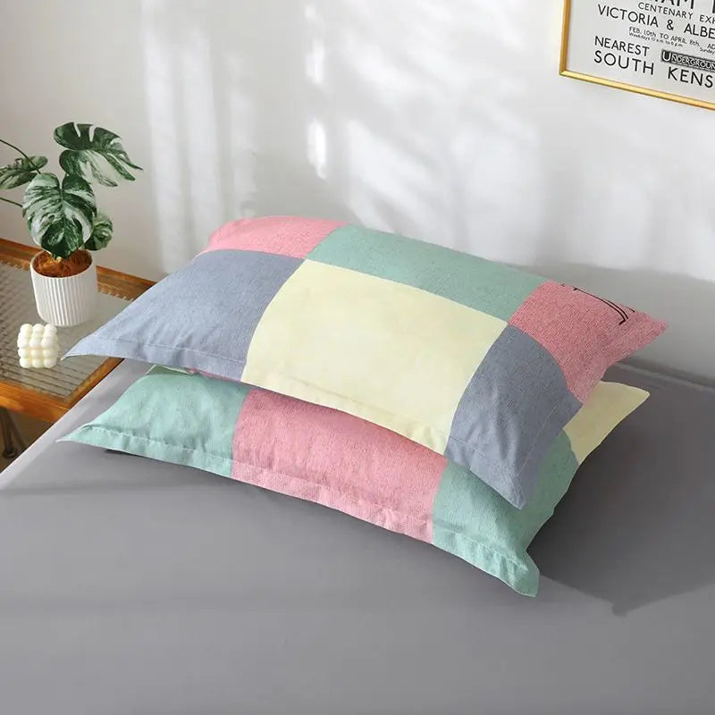 Thickened Solid Pillowcase Set — Soft Everyday Dorm & Apartment Bedding