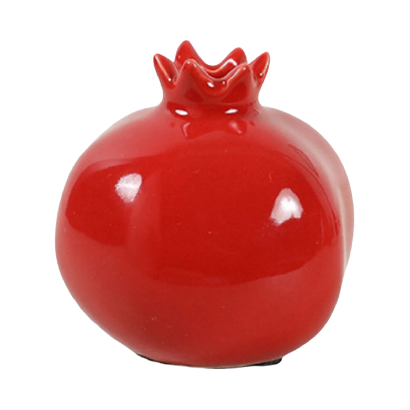 Pomegranate Porcelain Vase — Traditional Chinese-Style Desk Ornament