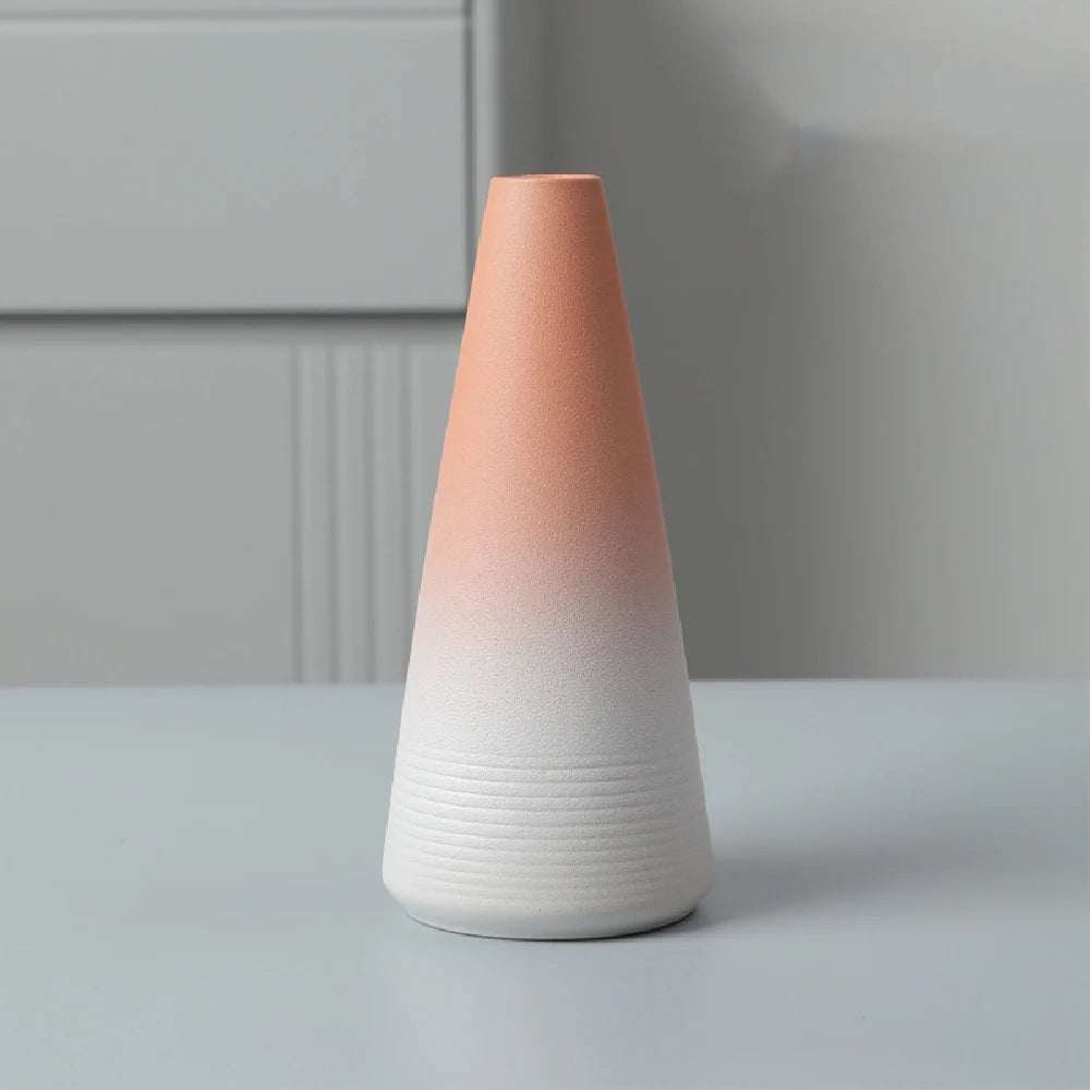 Small Japanese-Style Ceramic Bud Vase — Simple Tabletop Ornament
