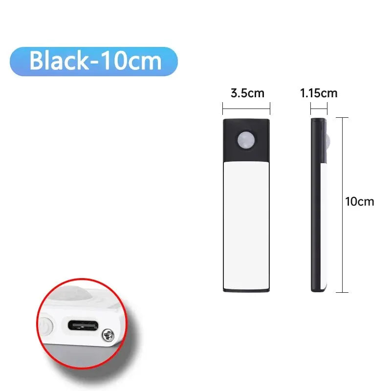 USB-C Rechargeable LED Cabinet Light — Ultra-Thin Motion Sensor Strip