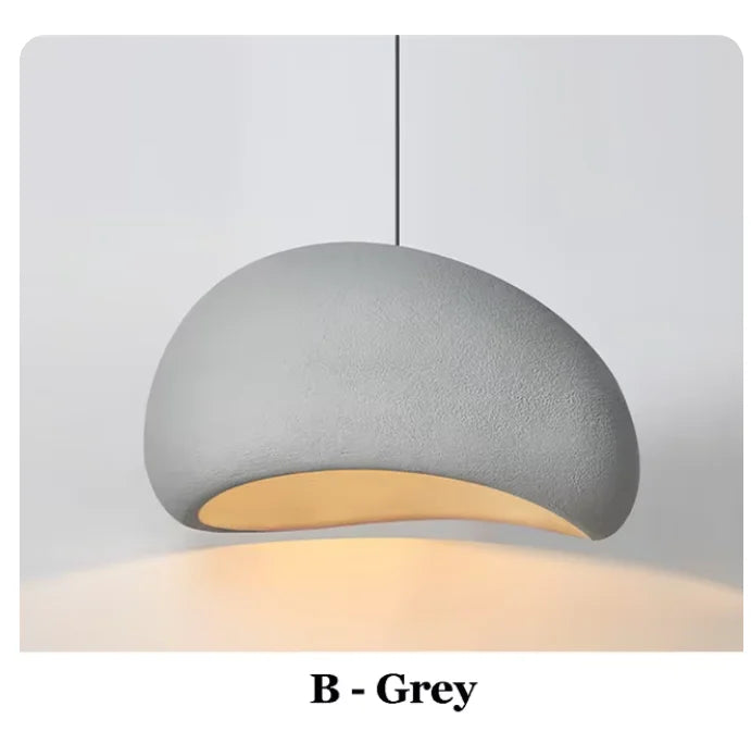 Wabi Sabi Sculptural Pendant Light — Nordic Handmade Ceiling Lamp