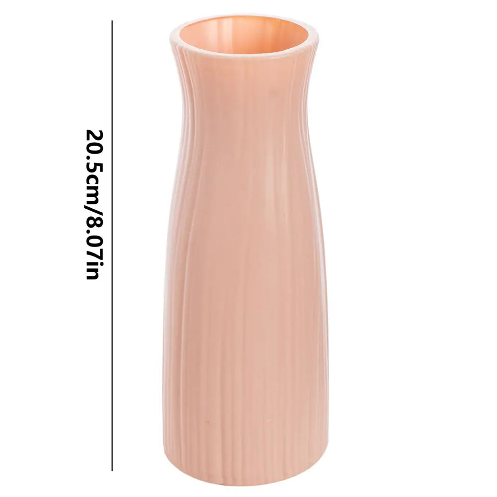 Concise Ceramic-Look Plastic Vase — Event & Bonsai Display Pot