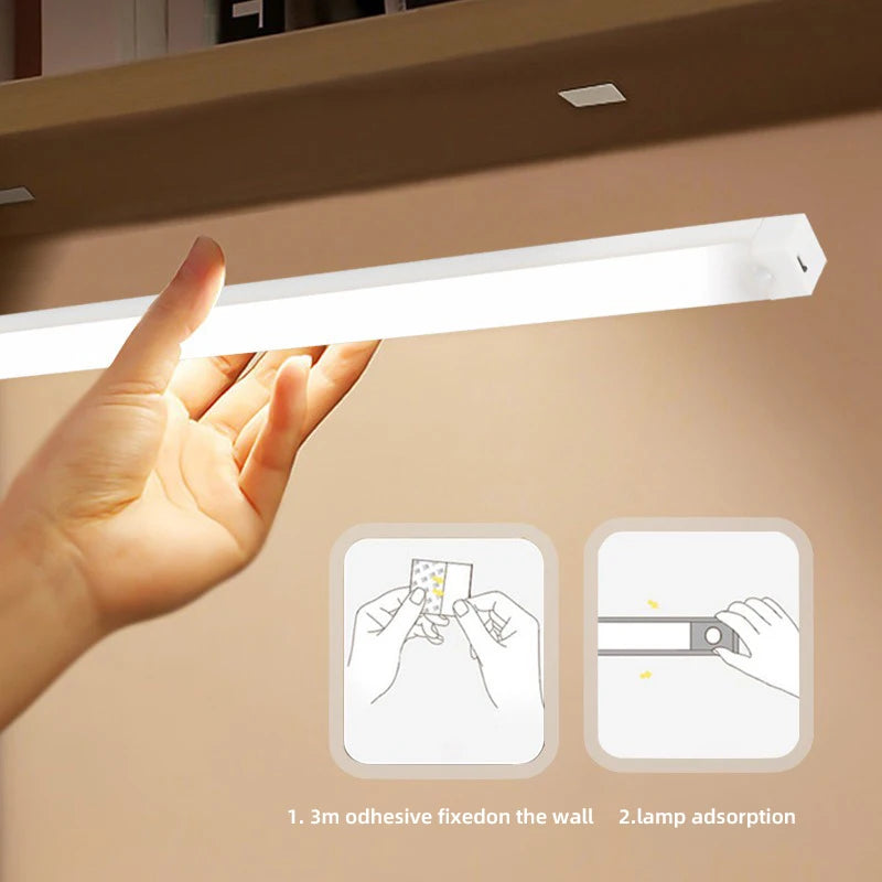 Rechargeable Motion Sensor Light Strip — Magnetic Closet & Stair Lamp