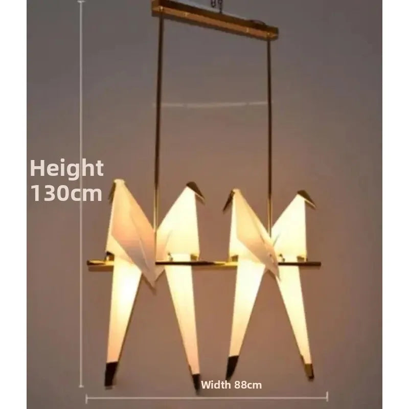 Origami Paper Bird Chandelier — Designer Bird Lamp Collection
