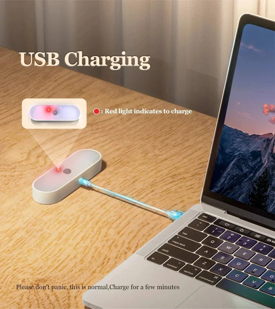 Wireless Magnetic Motion Sensor Lamp — USB Rechargeable Closet Light