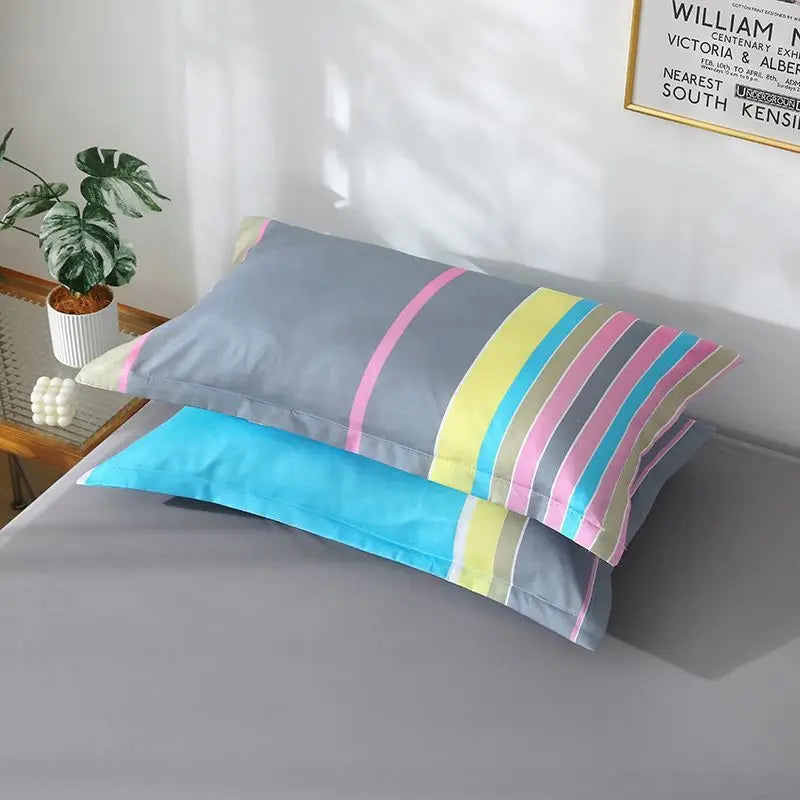 Thickened Solid Pillowcase Set — Soft Everyday Dorm & Apartment Bedding