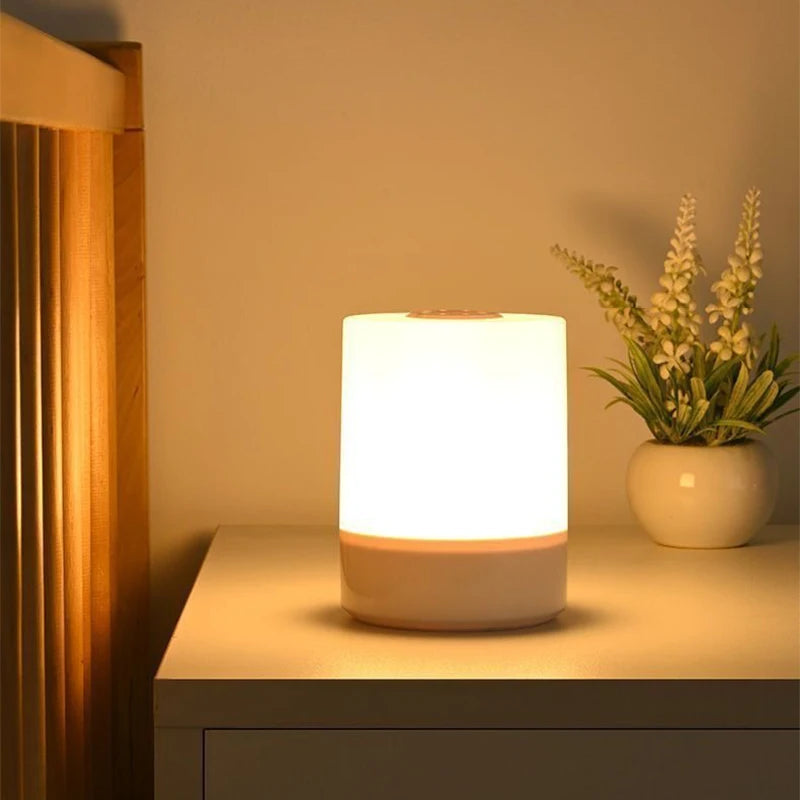 Rechargeable Bedside Night Light — Dimmable Touch-Control Table Lamp