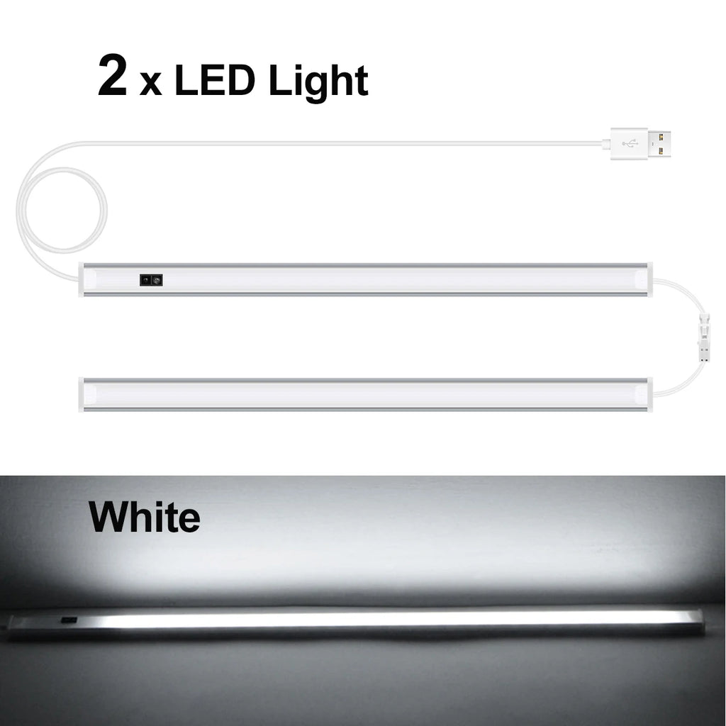 Hand-Wave Sensor Cabinet Light — Touchless USB LED Kitchen Strip