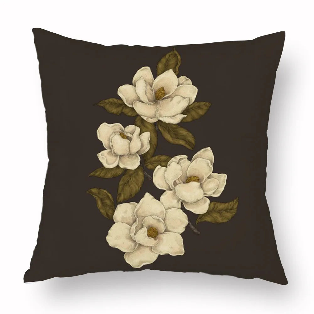 Woven Animal Print Pillow Cover — Textured Sofa & Car Cushion