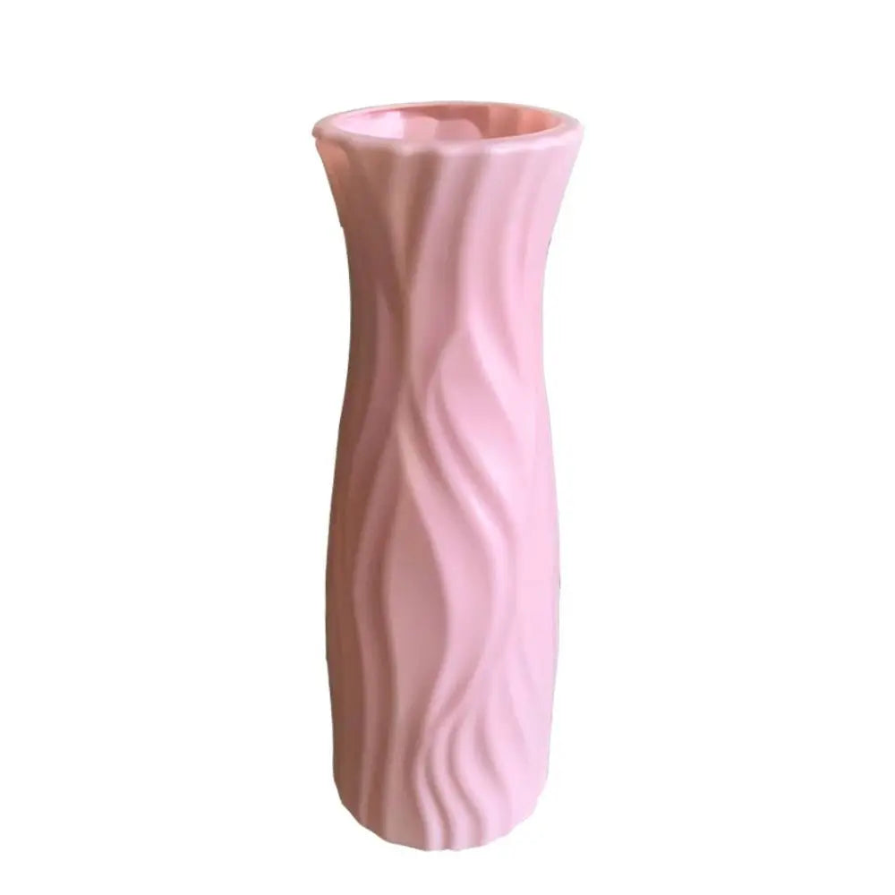 Modern Ceramic-Look Flower Vase — Minimalist Living Room Container