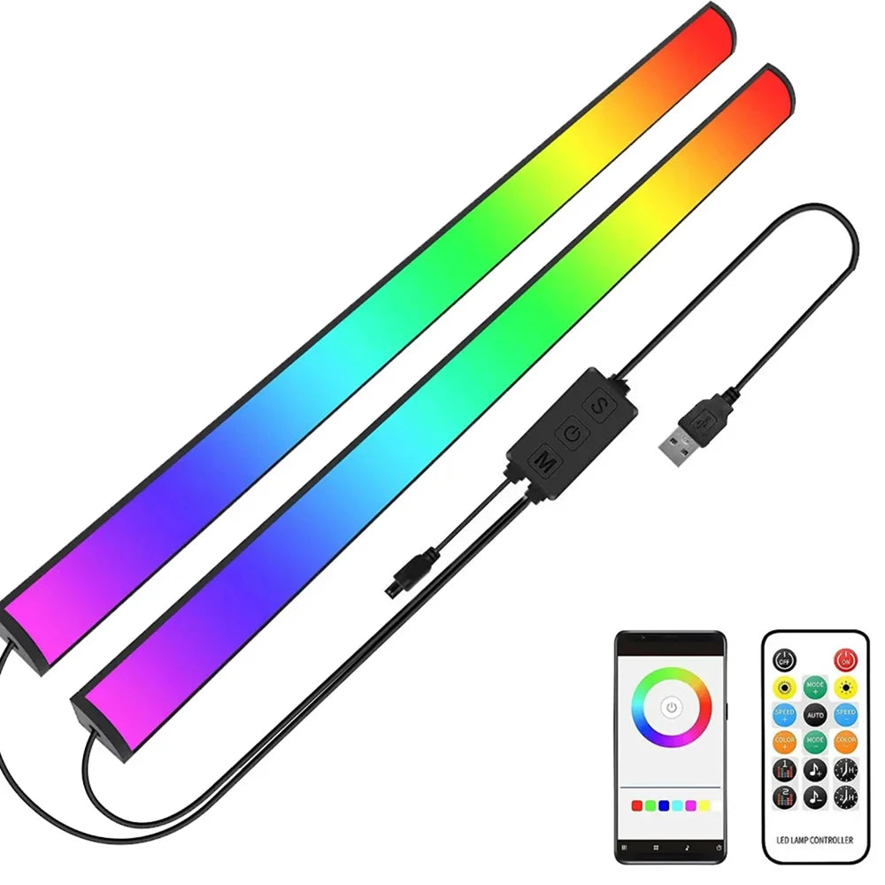 Smart Bluetooth RGB Light Bar — Music Sync App-Controlled Gaming Light