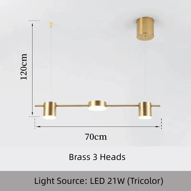 Modern Multi-Head LED Chandelier — Dimmable Smart Ceiling Fixture for Dining & Office