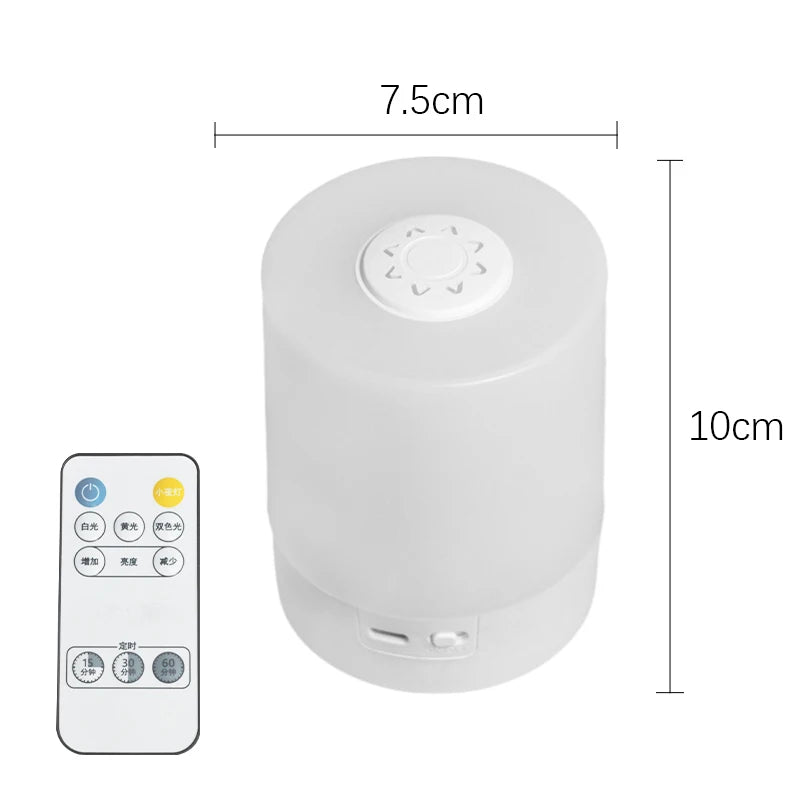 Rechargeable Bedside Night Light — Dimmable Touch-Control Table Lamp
