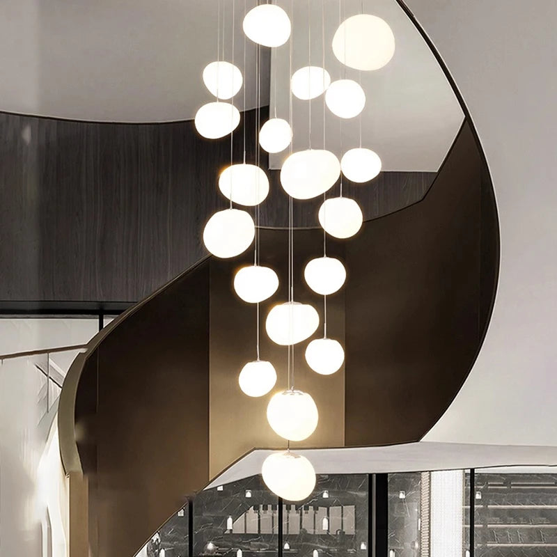 Tiered Radial Pendant Chandelier — Gold & Black Statement Ceiling Light