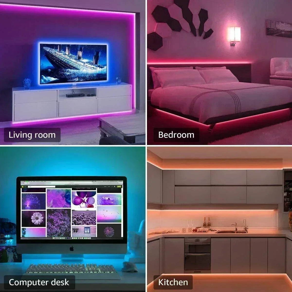 Smart Gaming RGB LED Strip — Music Sync App & Remote Controlled Light