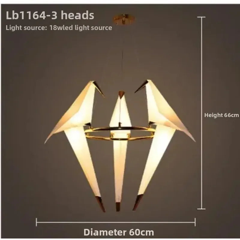 Origami Paper Bird Chandelier — Designer Bird Lamp Collection