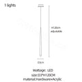 Conical Long Chandelier — Modern Nordic High-Rise Pendant Light